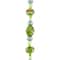 Green Lampwork Glass Swirl Rondelle &#x26; Oval Beads by Bead Landing&#x2122;
